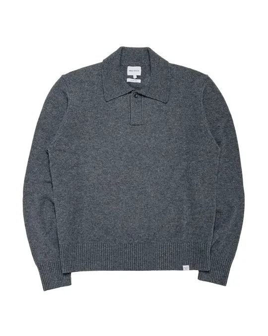 Norse Projects Anholt Lambswool Grey Melange