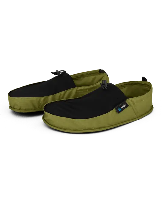 Bargain Deluxe Camp Shoes with Enclosed Back - Olive Drab - Small