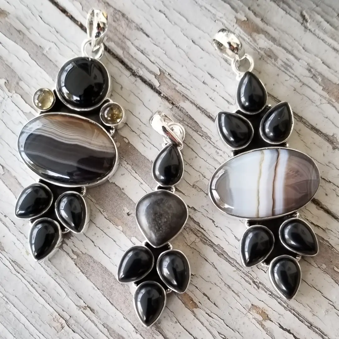 Hazel Creek Collection - Statement Pendants in Sterling Silver