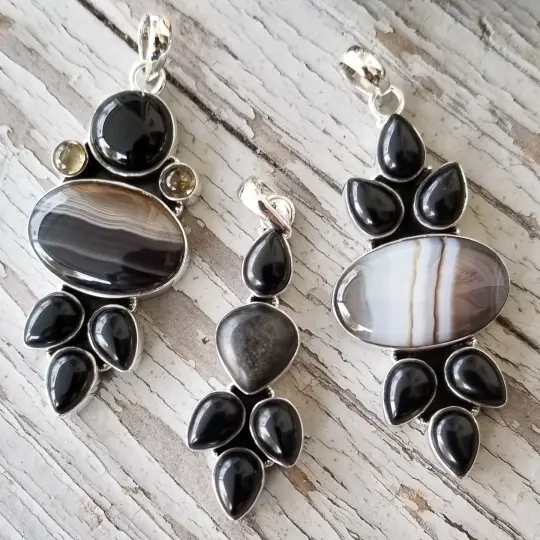 Hazel Creek Collection - Statement Pendants in Sterling Silver