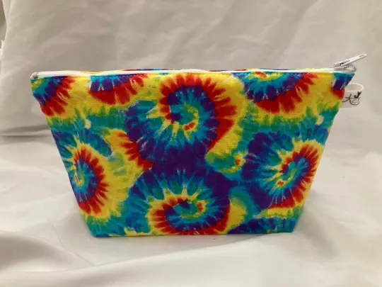 SALE - Rainbow Tie Dye Zipper Pouch