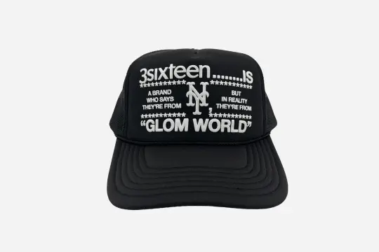 "Glom World" Trucker Hat ~ Black