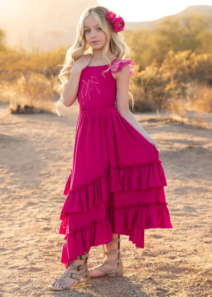 Moxie Top in Fuchsia