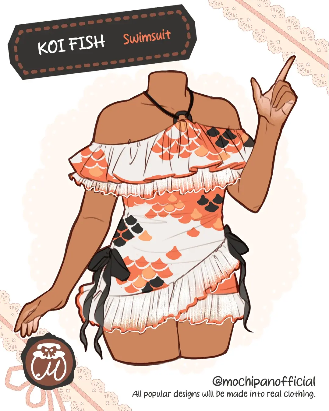 (Interest Check) Koi Fish Swimsuit