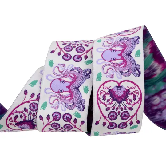 Floral Reef Octogarden in Ultraviolet 1-7/8in x 15yd