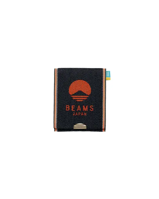 Beams Japan Takata Denim Logo Coin Purse Red