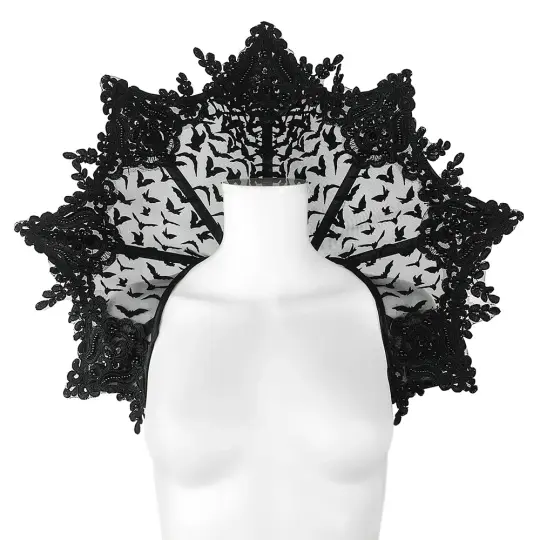 BATS CLOUD VAMPIRE COLLAR / MEDIUM - BLACK