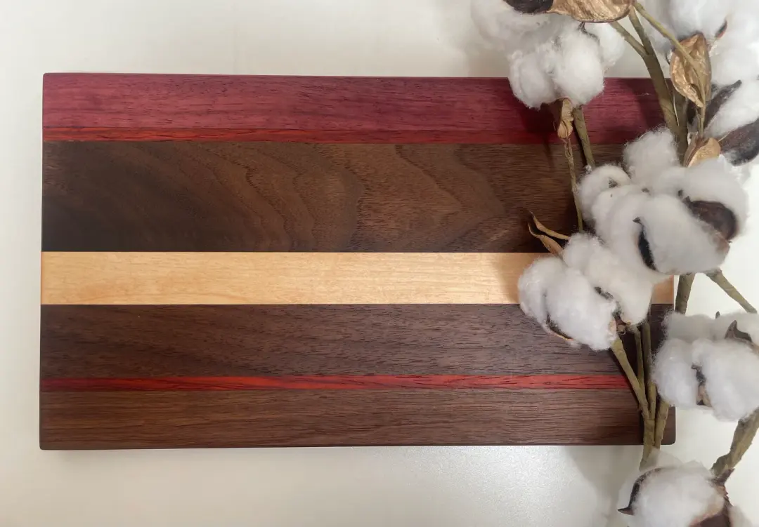 24M002 - Mixed Purpleheart, Padauk, Walnut & Maple