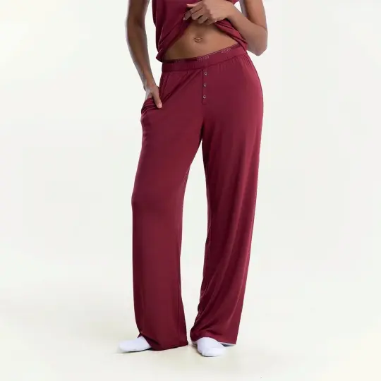Sleep Loose Pants Claret