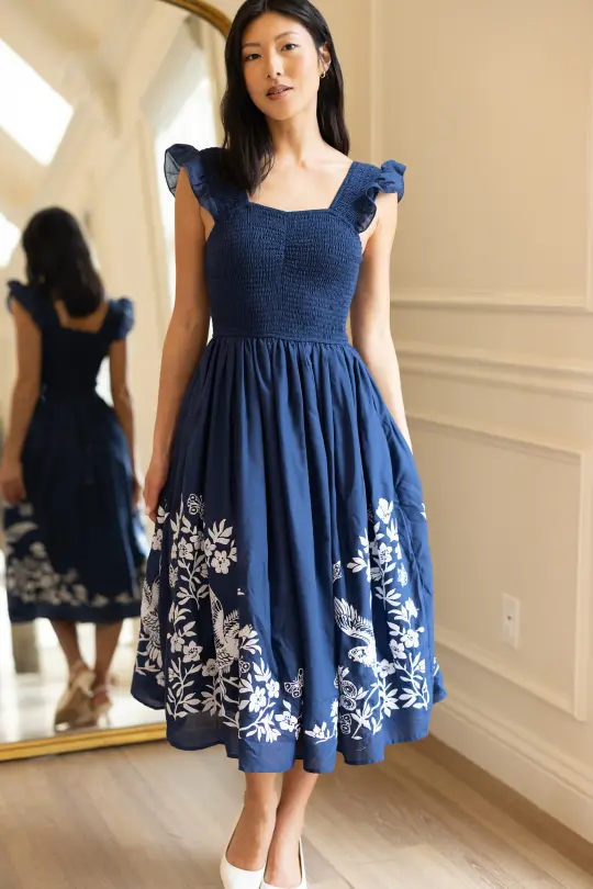 Finch Dress in Blue