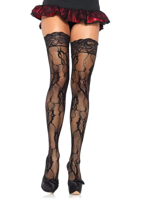 Venus Romantic Thigh High Stockings - Gothic Lace Hosiery