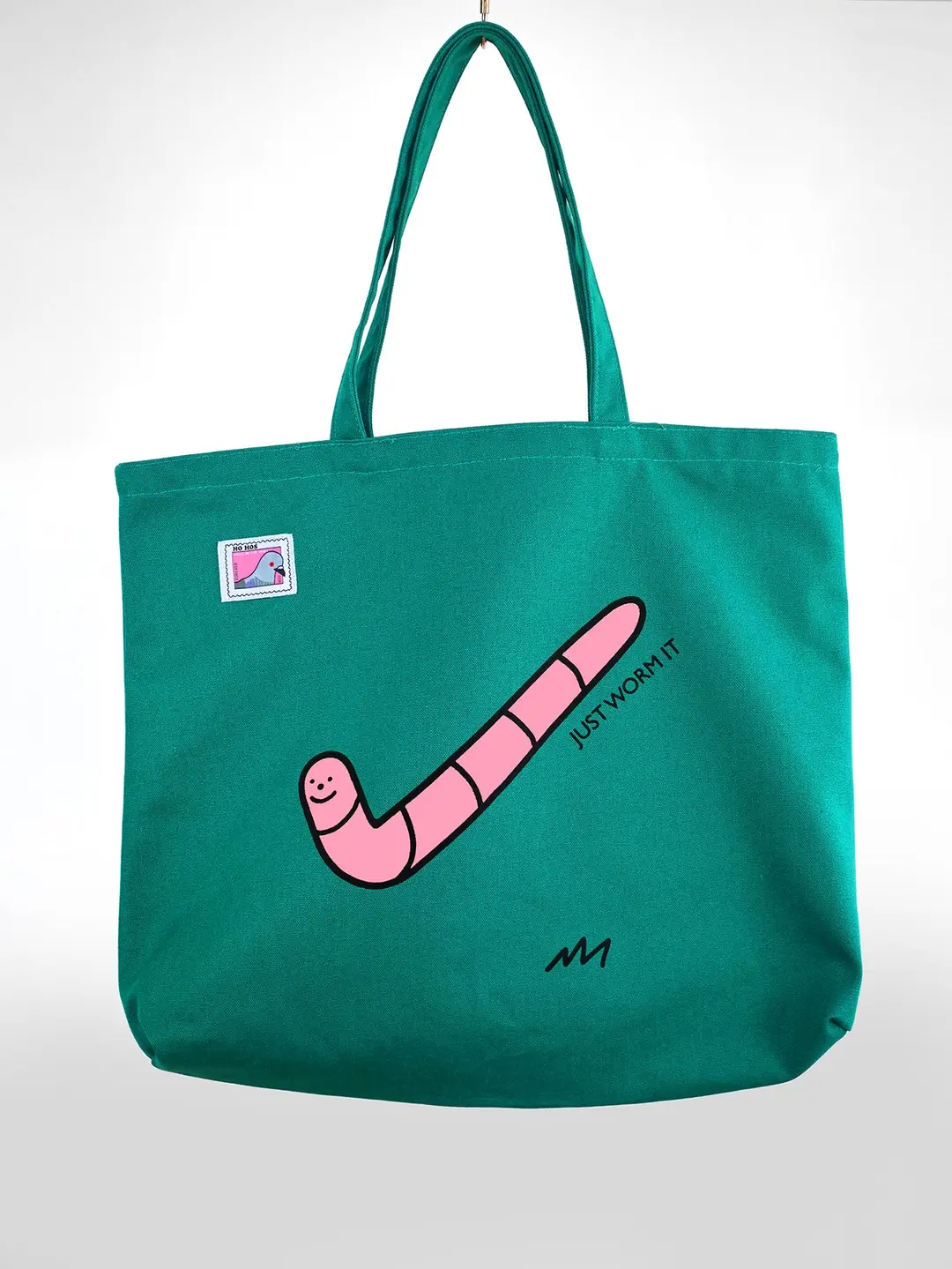 "Just Worm It" Big tote bag