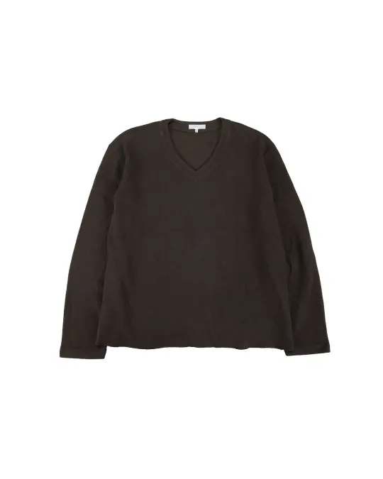 Lady White Co. Cropped V-Neck Sweater Timber