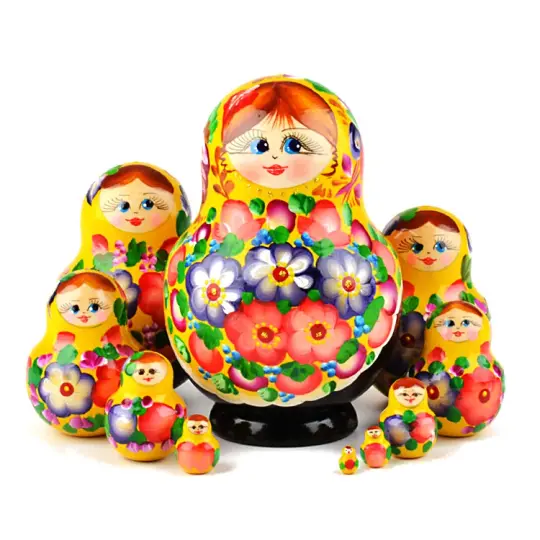 10 pc Floral Blossom Beauty Matryoshka