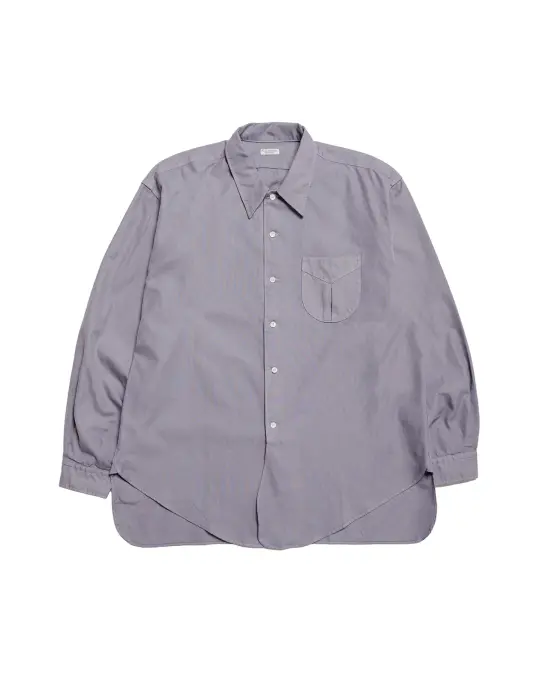 Phigvel Oxford Long Dress Shirt French Purple