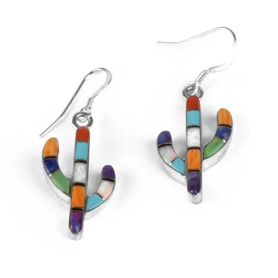 Colorful Saguaro Cactus Earrings