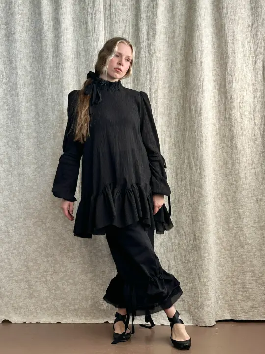 FW '26: Pirate Bloomers in Black Cotton Twill (Pre-Order)