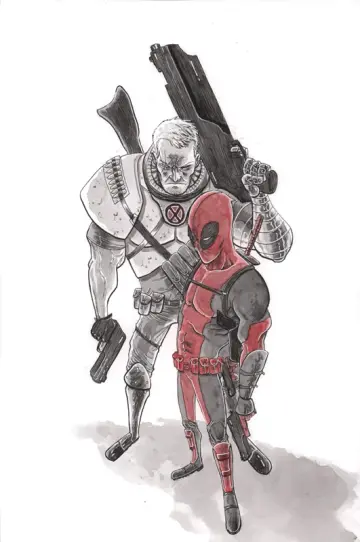 DEADPOOL & CABLE ORIGINAL ART