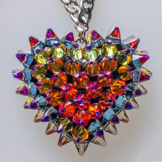 Crystal Spiked Heart | Volcano