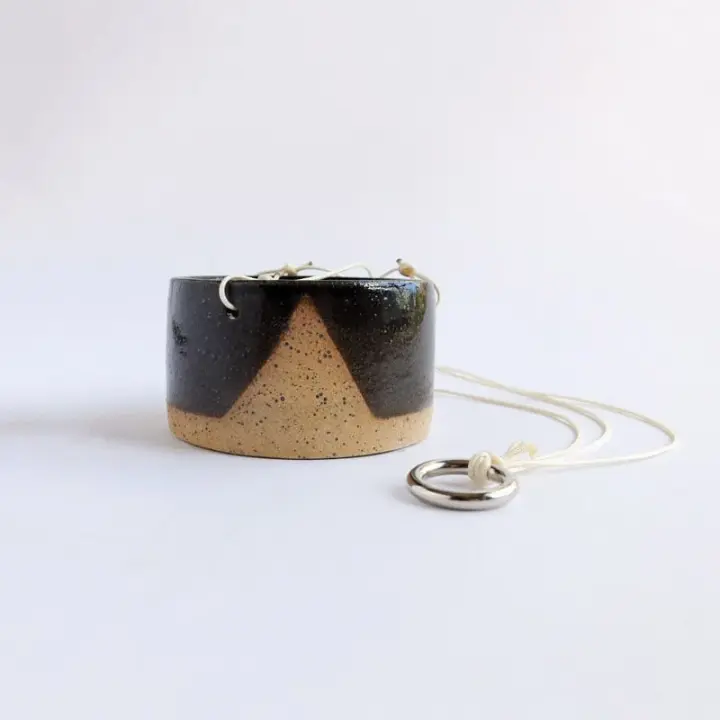 Hanging Planter Mini Black Mountain Speckled