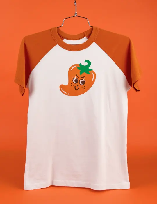 Produce Raglan Tee - Habanero *FINAL SALE*