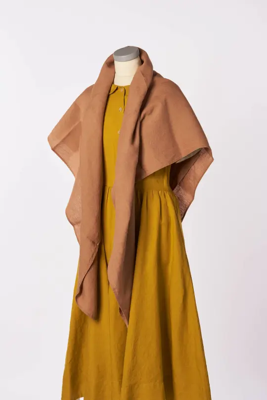 Palisandra Scarf, Walnut Brown