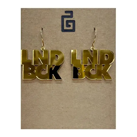 lnd bck / acrylic / gold