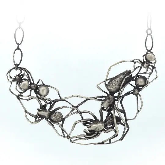 Web of spiders necklace