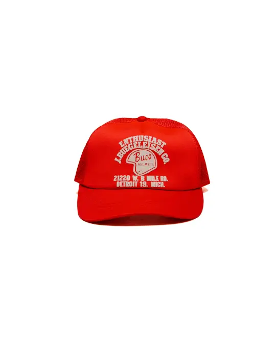 The Real McCoy's BA25004 Buco Mesh Cap / Enthusiast Red