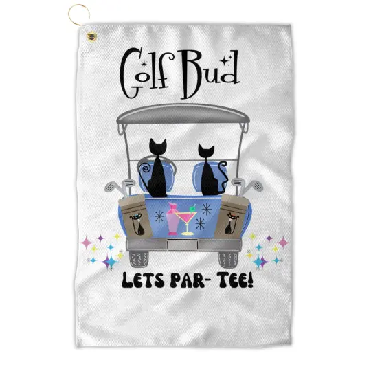 MCM Golf Towels, Lets Par Tee Golf Towel, Atomic Cat Golf Towel