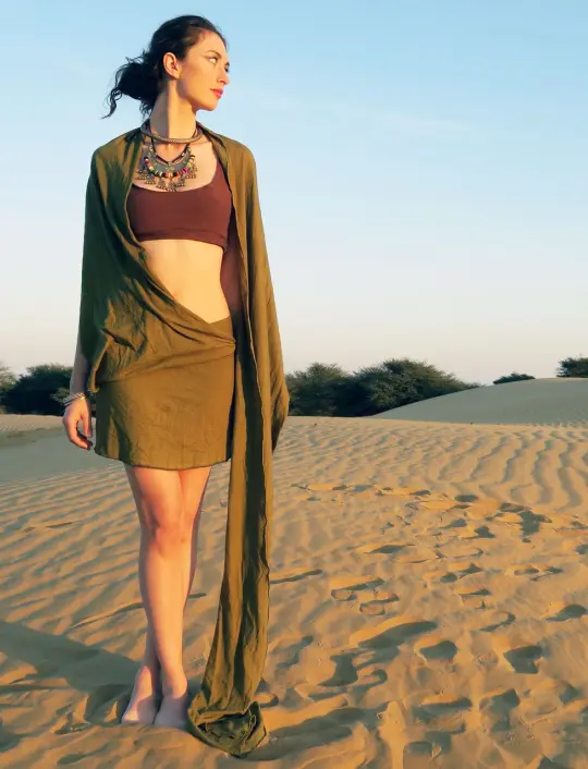 Sari Simplicity Mini Skirt