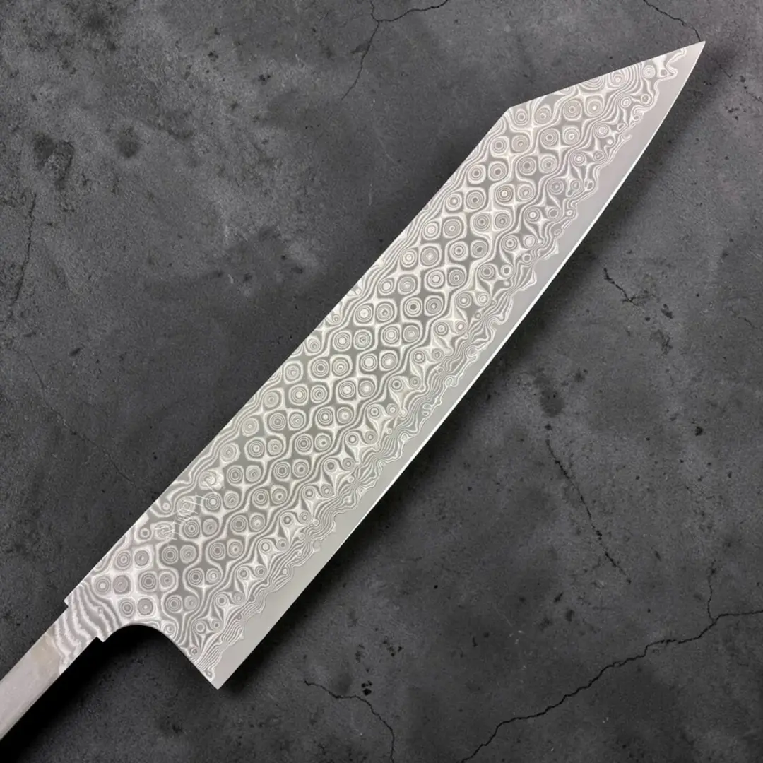 Nigara Anmon Kurozome Damascus SG2 Kiritsuke Gyuto 240mm