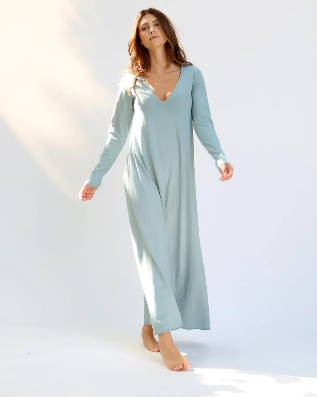 Plunge Built In Bra Ojai Long Dress