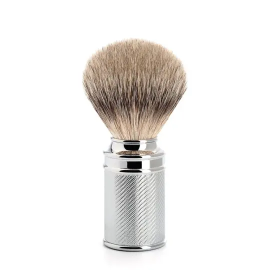 MÜHLE TRADITIONAL Shaving Brush, Silvertip Badger, Chrome-Plated Metal