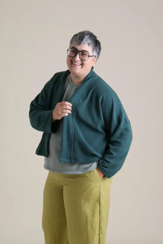 Drifter Cardigan in Marine