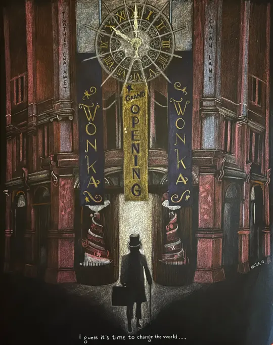 “I guess it’s time to change the world.” WONKA Art Print