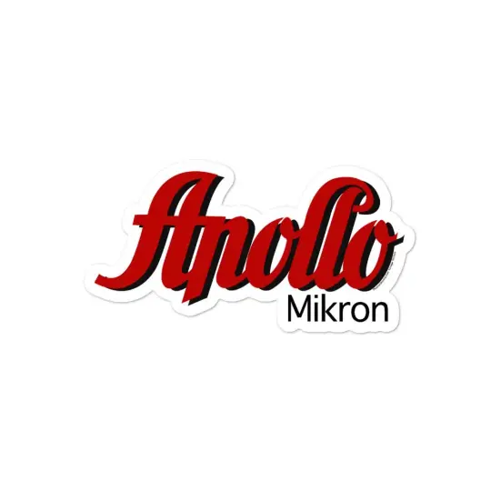 Apollo Mikron Vinyl Bubble-Free Stickers | Available in 3 Sizes