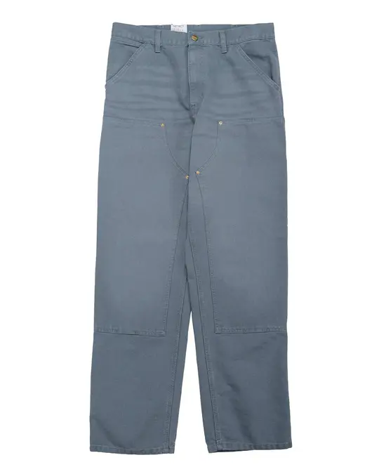 Carhartt W.I.P. Double Knee Pant Cozy Blue Stone Canvas
