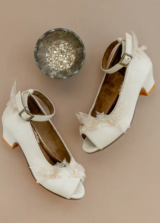 Valeria Heels in Cream