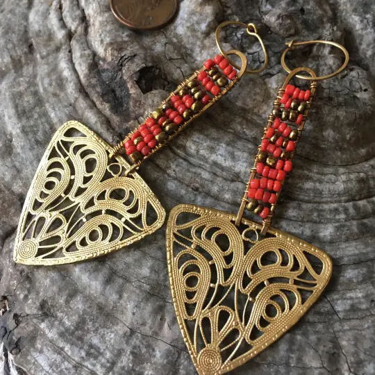 Klimt Arrows in Red