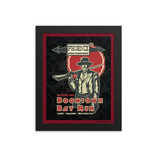 Boomtown Bay Rum "The Good"  Framed Print