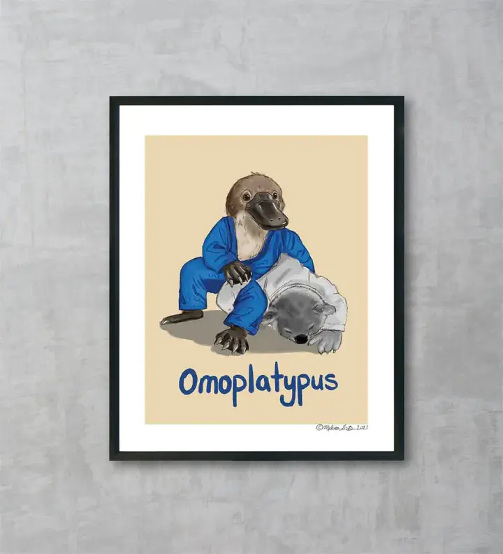Omoplatypus - Jiu Jitsu Fine Art Print