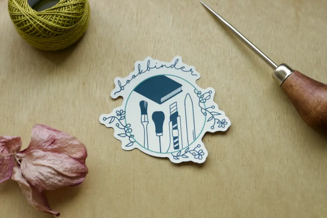 Bookbinder Sticker