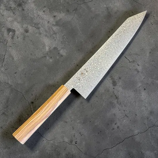 Hatsukokoro Ryuhyo SG2 Damascus Kiritsuke 240 mm