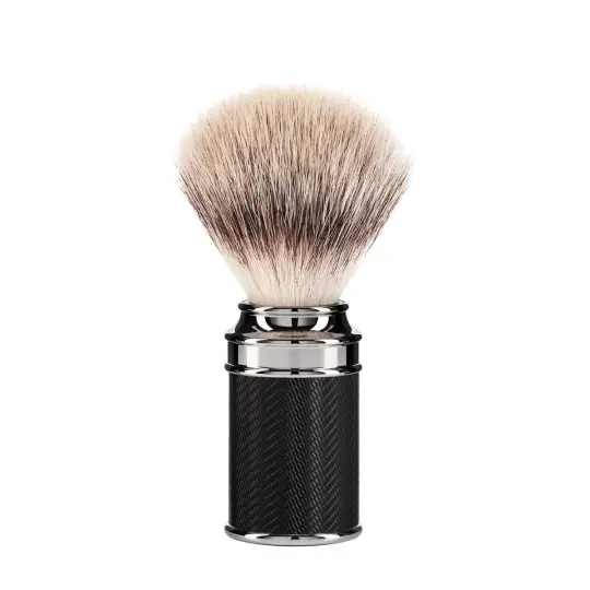 MÜHLE TRADITIONAL Shaving Brush, Silvertip Fibre®, Metal, Black
