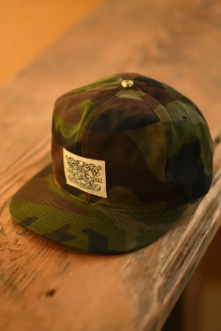 **SECONDS** Waxed Wills Hat - Woodland Camo