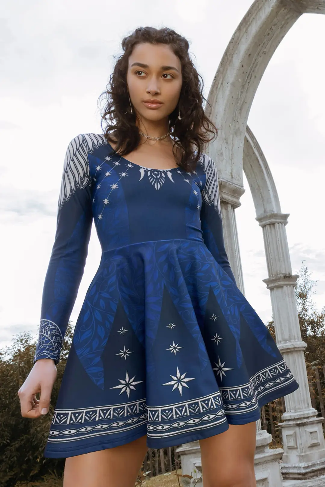 King Of Gondor Toastie Long Sleeve Crew Skater Dress