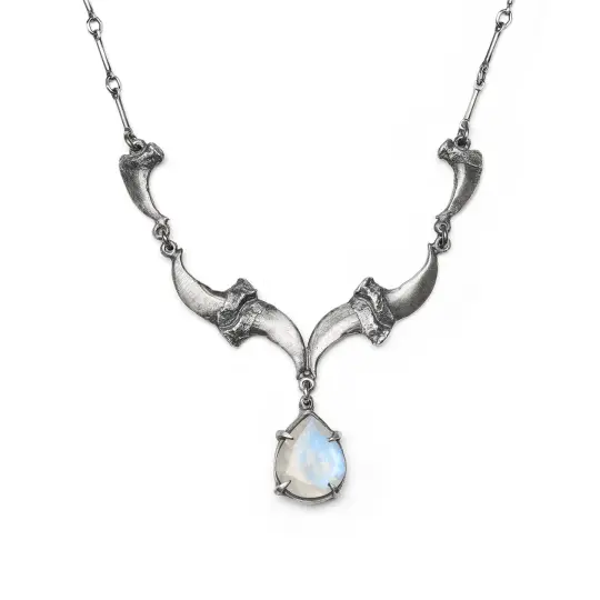 The Crepuscular Hour. Cat Claws & Moonstone Necklace. *Limited*