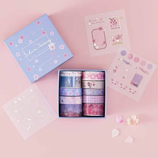 Tsuki ‘Sakura Journey’ Washi Tape Set ☾