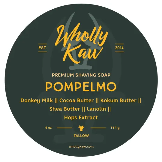 Pompelmo Grapefruit Shaving Soap, Tallow + Vegan